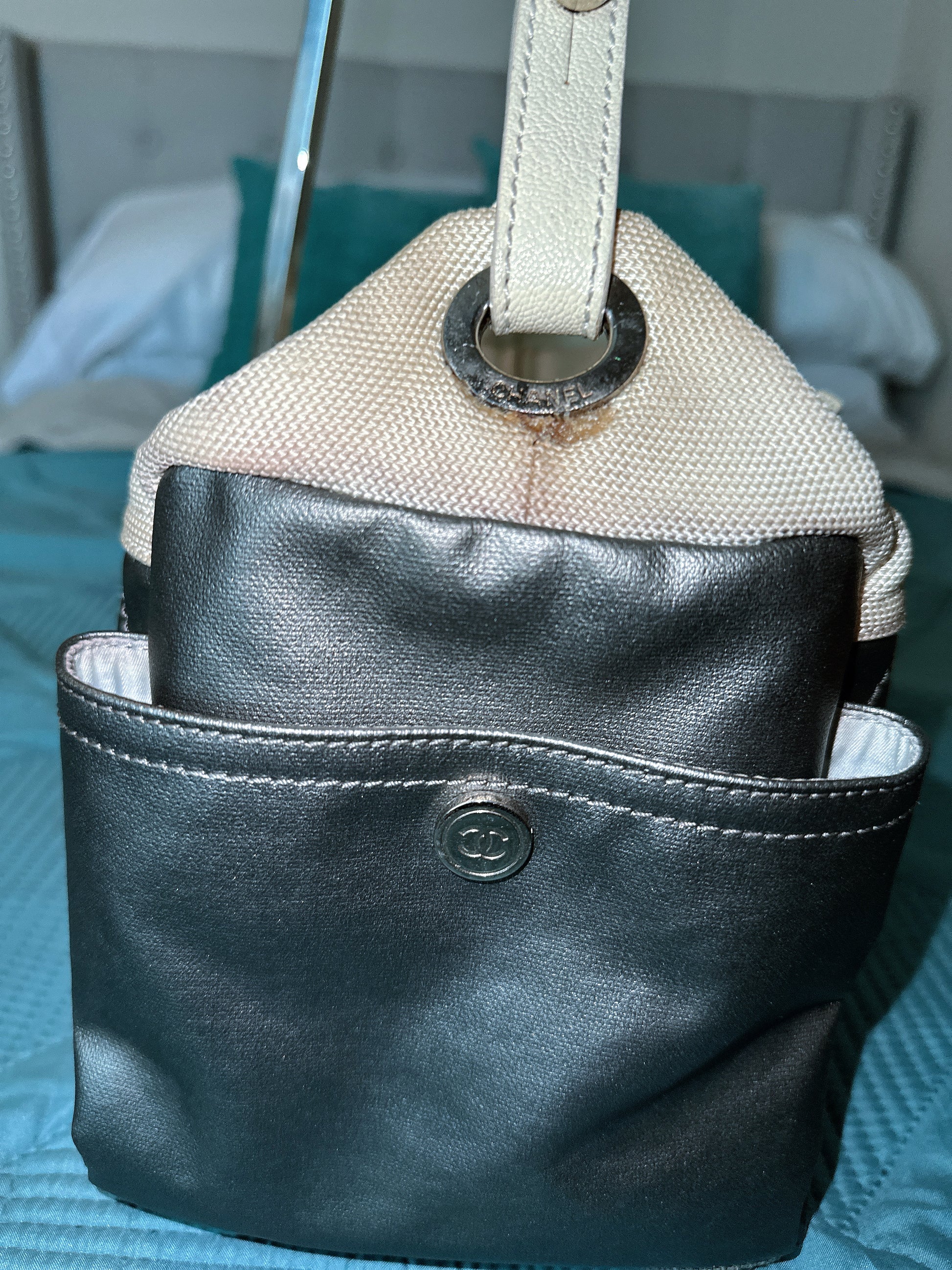 CHANEL PARIS BIARRITZ TRAVEL TOTE BAG image 3