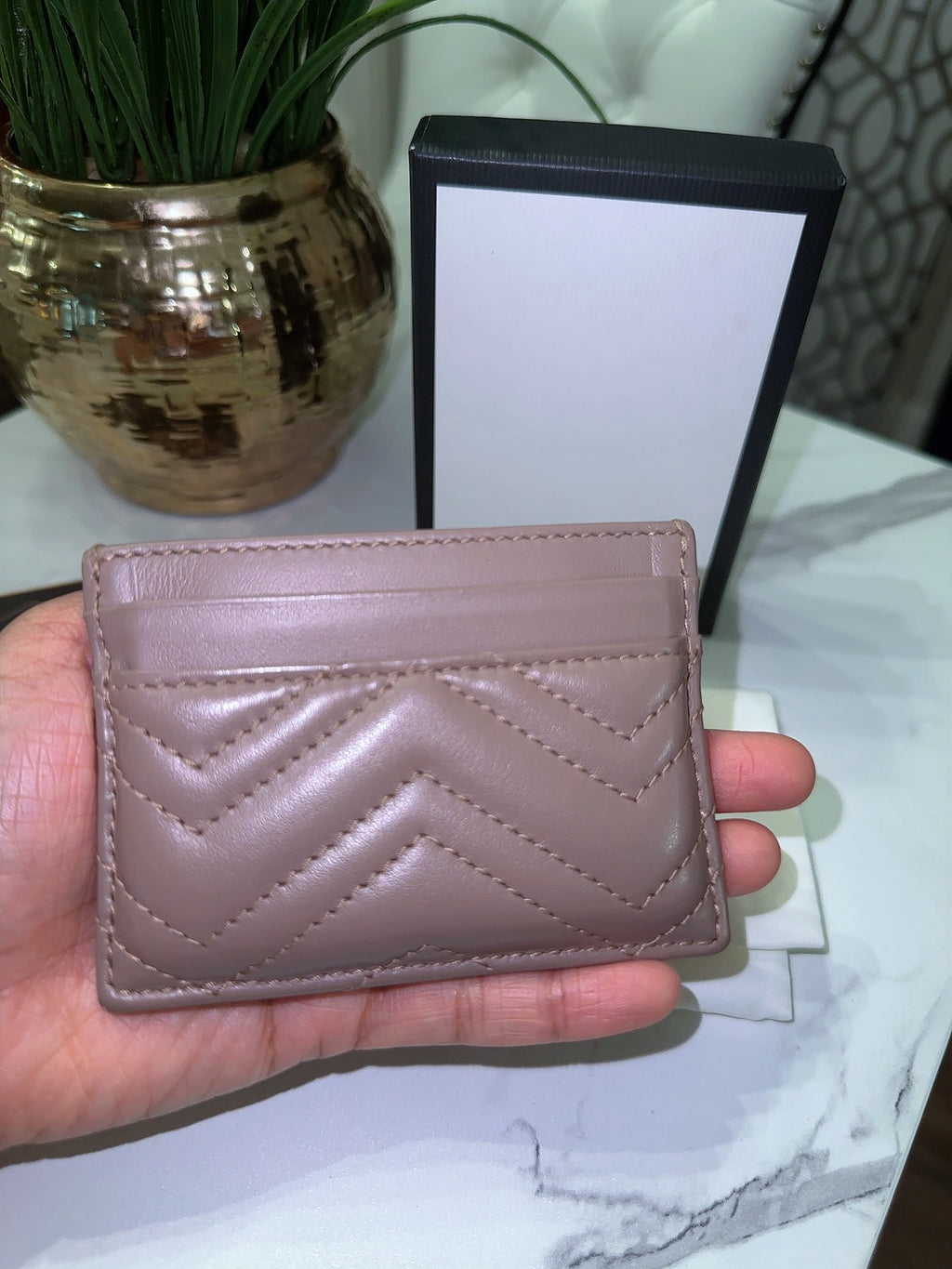 Marmont card holder with box and dustbag