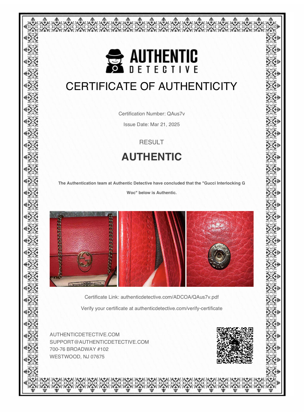 Gucci Interlocking WOC with box and dustbag image 3