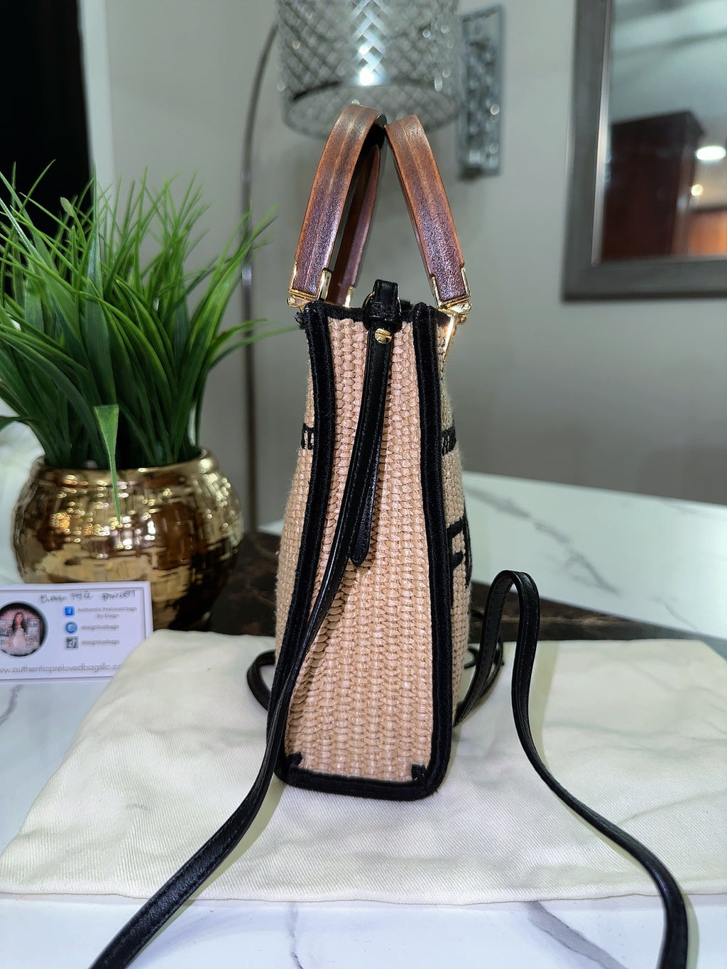 Sunshine Straw tote image 6