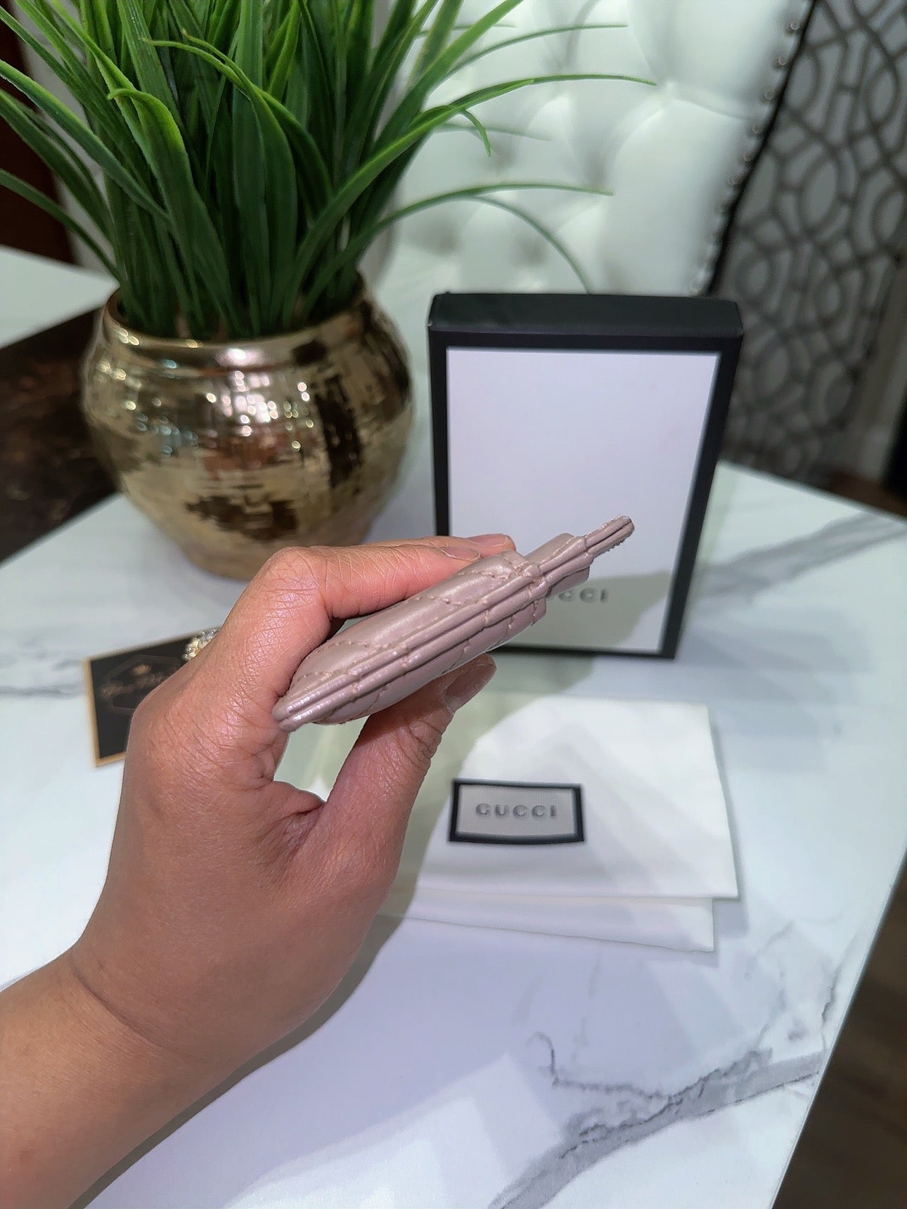 Marmont card holder with box and dustbag