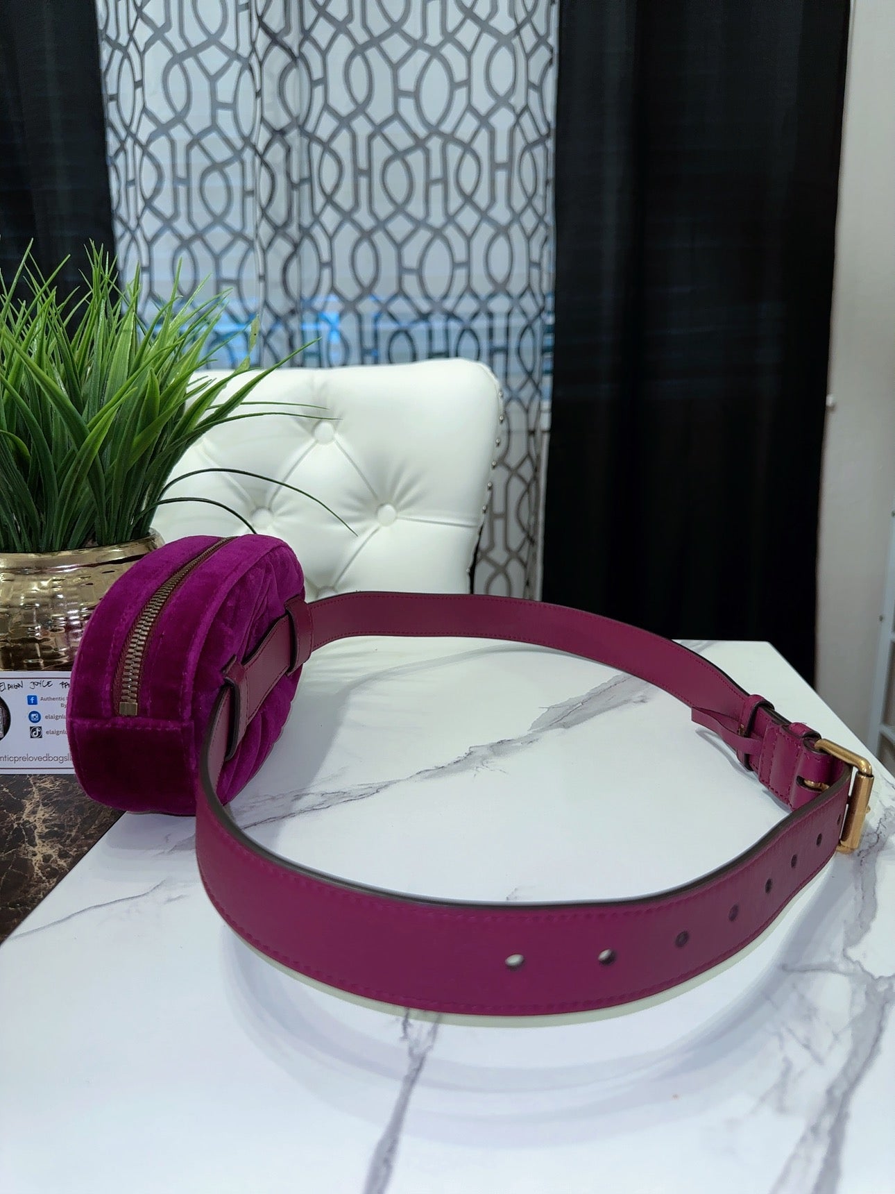 Velvet Marmont belt bag image 5