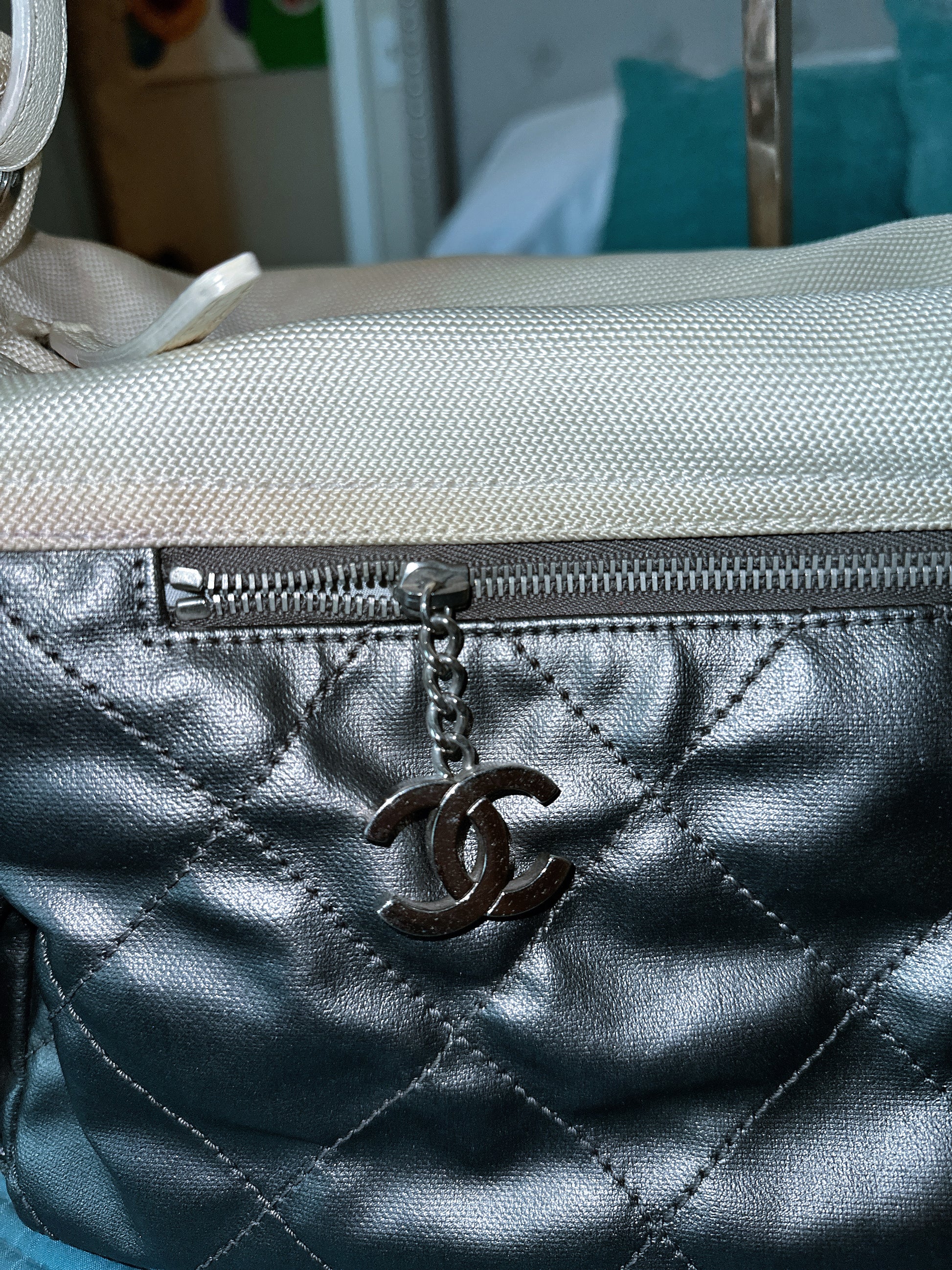 CHANEL PARIS BIARRITZ TRAVEL TOTE BAG image 7