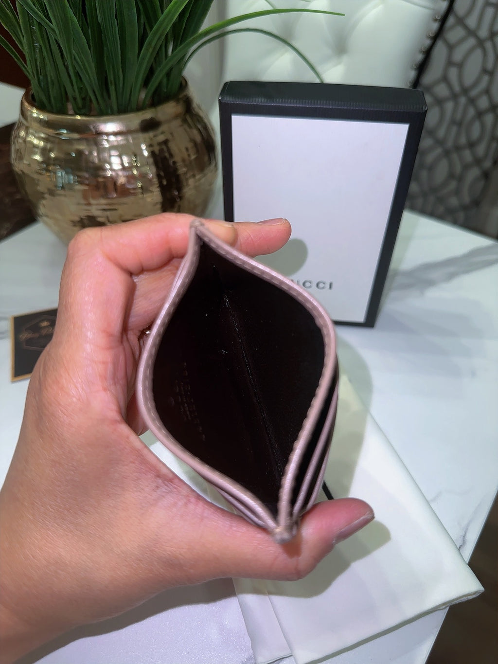 Marmont card holder with box and dustbag