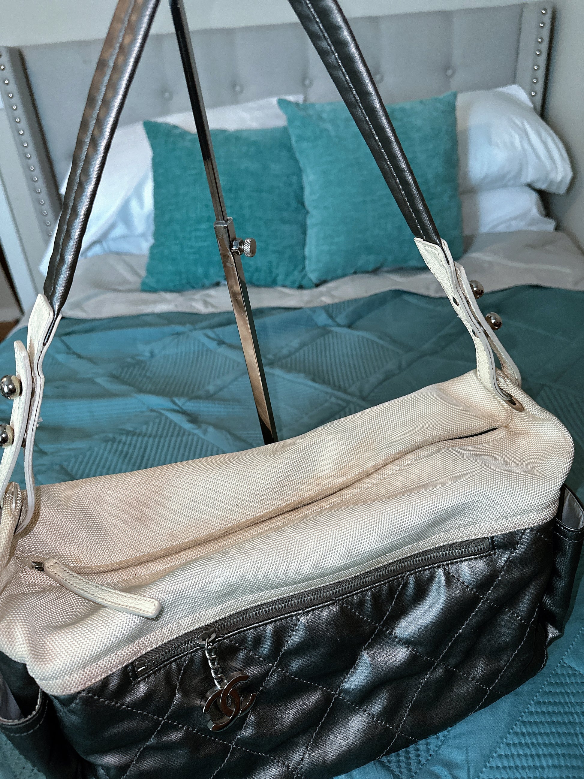 CHANEL PARIS BIARRITZ TRAVEL TOTE BAG image 8