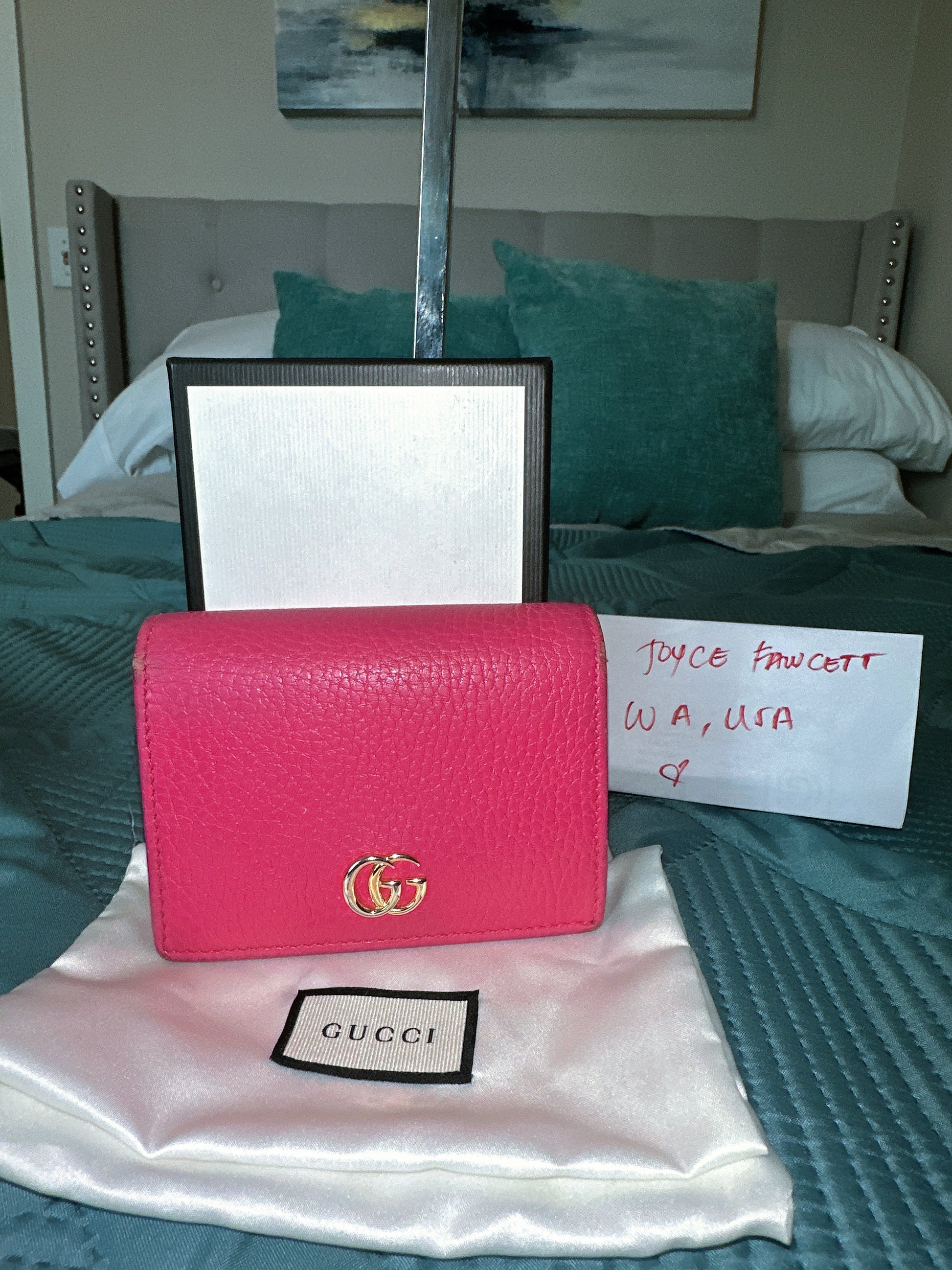 Marmont compact wallet with box and dustbag image 0