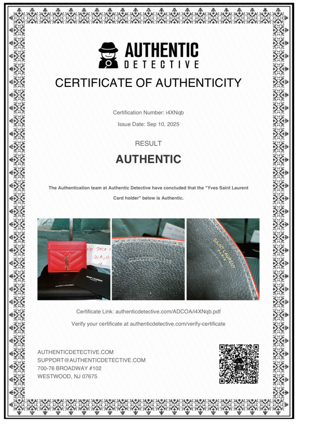 YSL card holder image 3