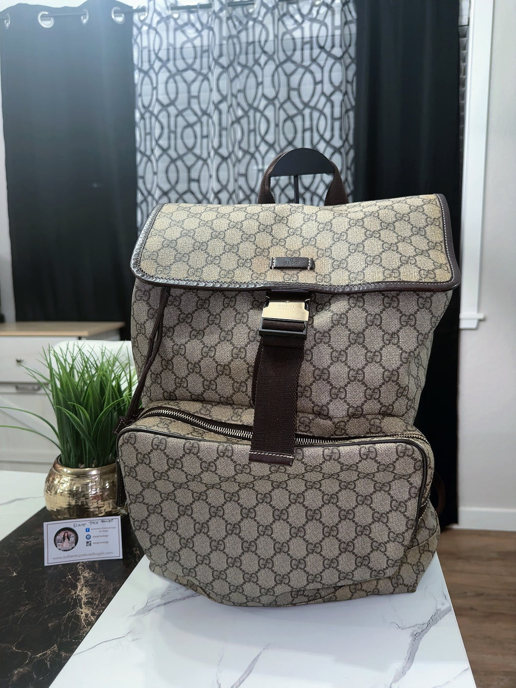 Supreme Monogram backpack with dustbag image 2