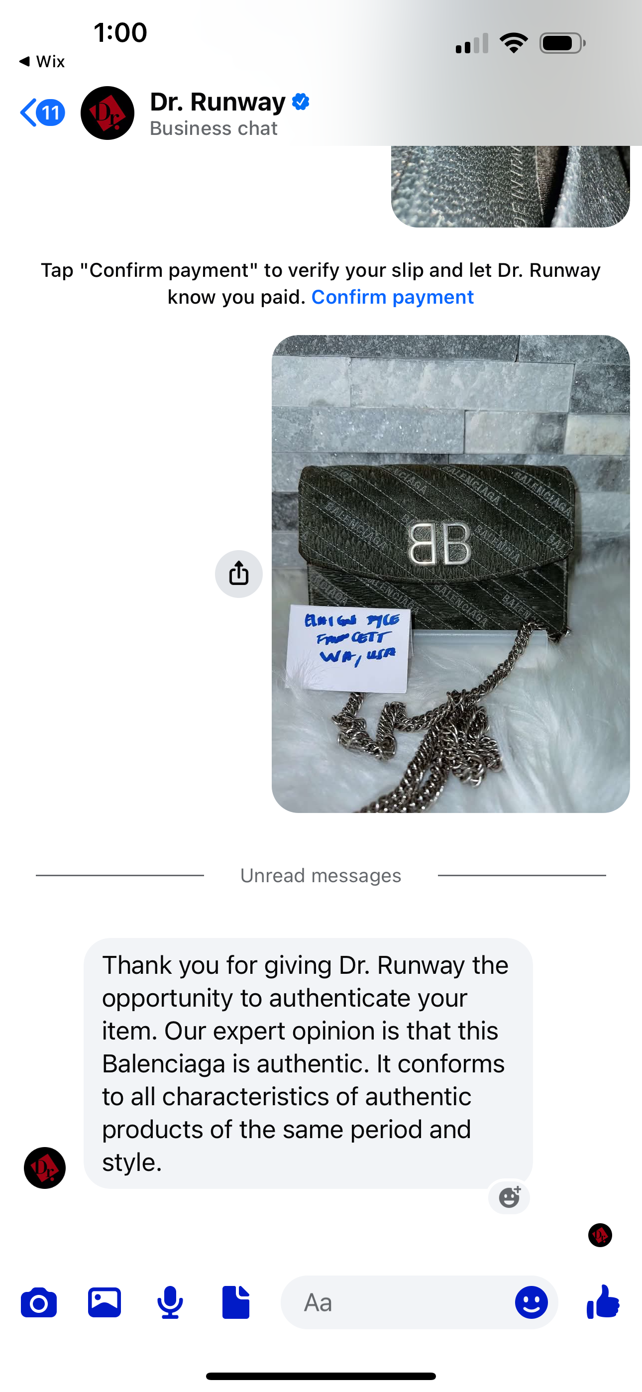 Glitter Logo Matelasse BB Wallet On image 1