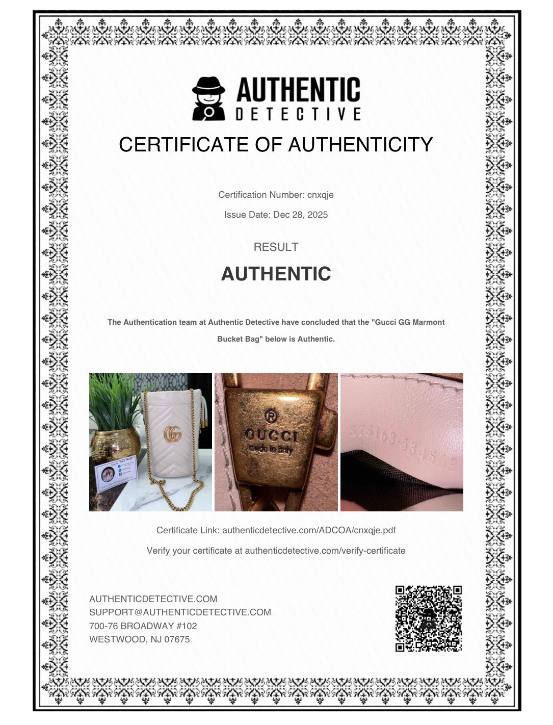 Marmont bucket bag image 4