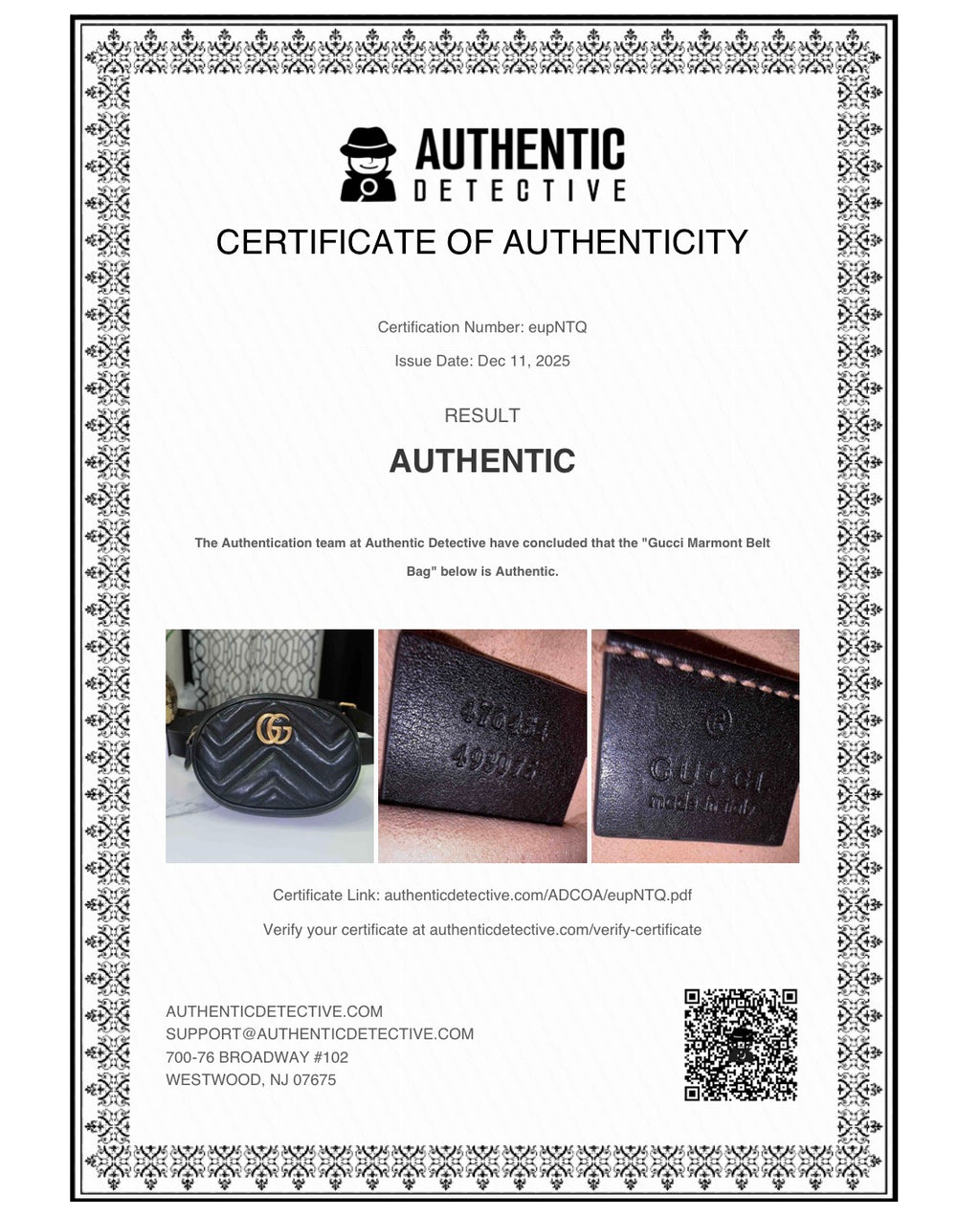 Gucci Marmont belt bag image 9