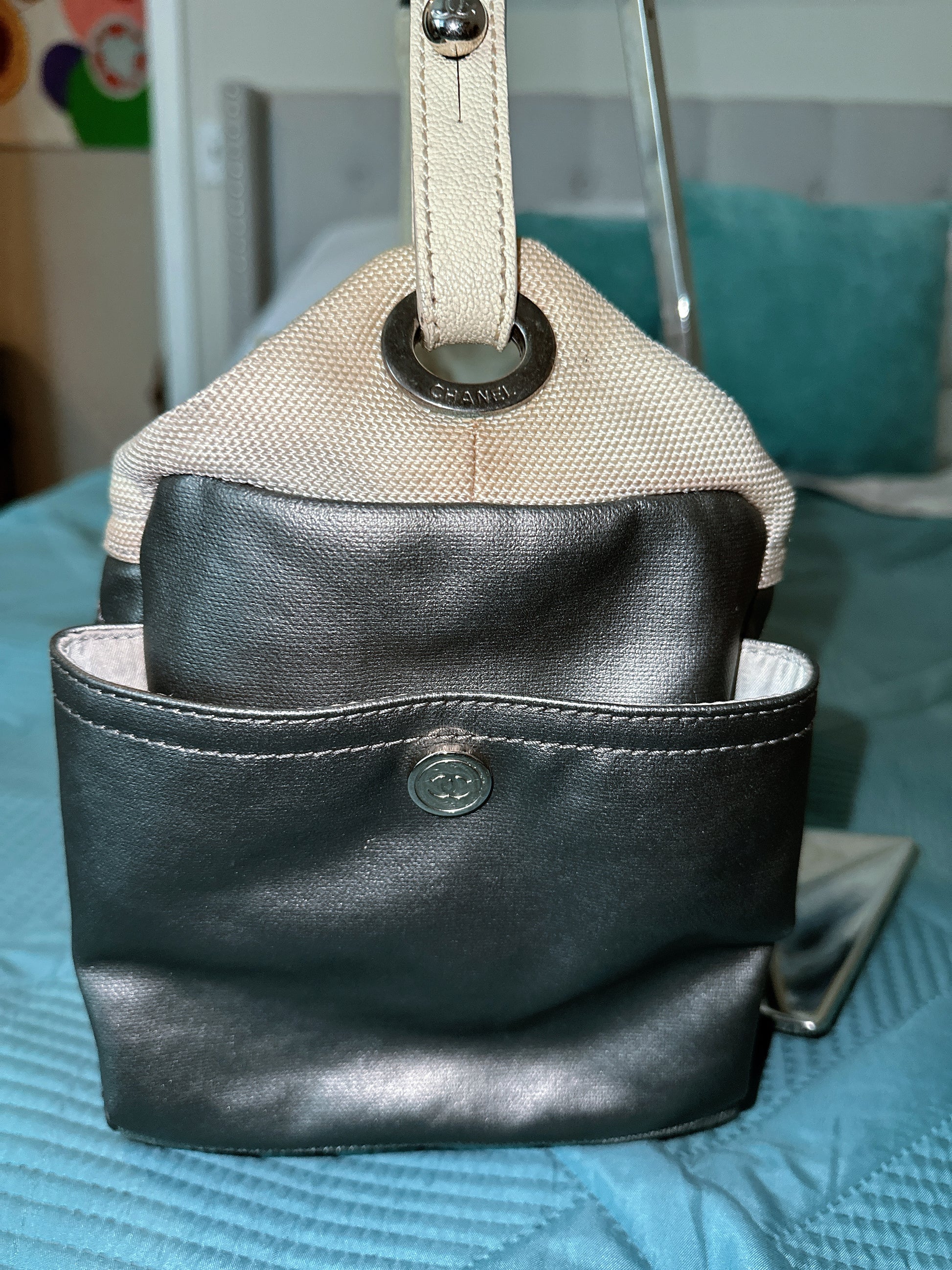 CHANEL PARIS BIARRITZ TRAVEL TOTE BAG image 5