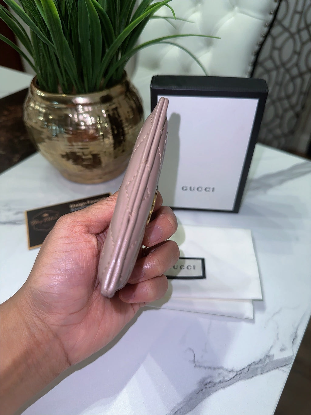 Marmont card holder with box and dustbag