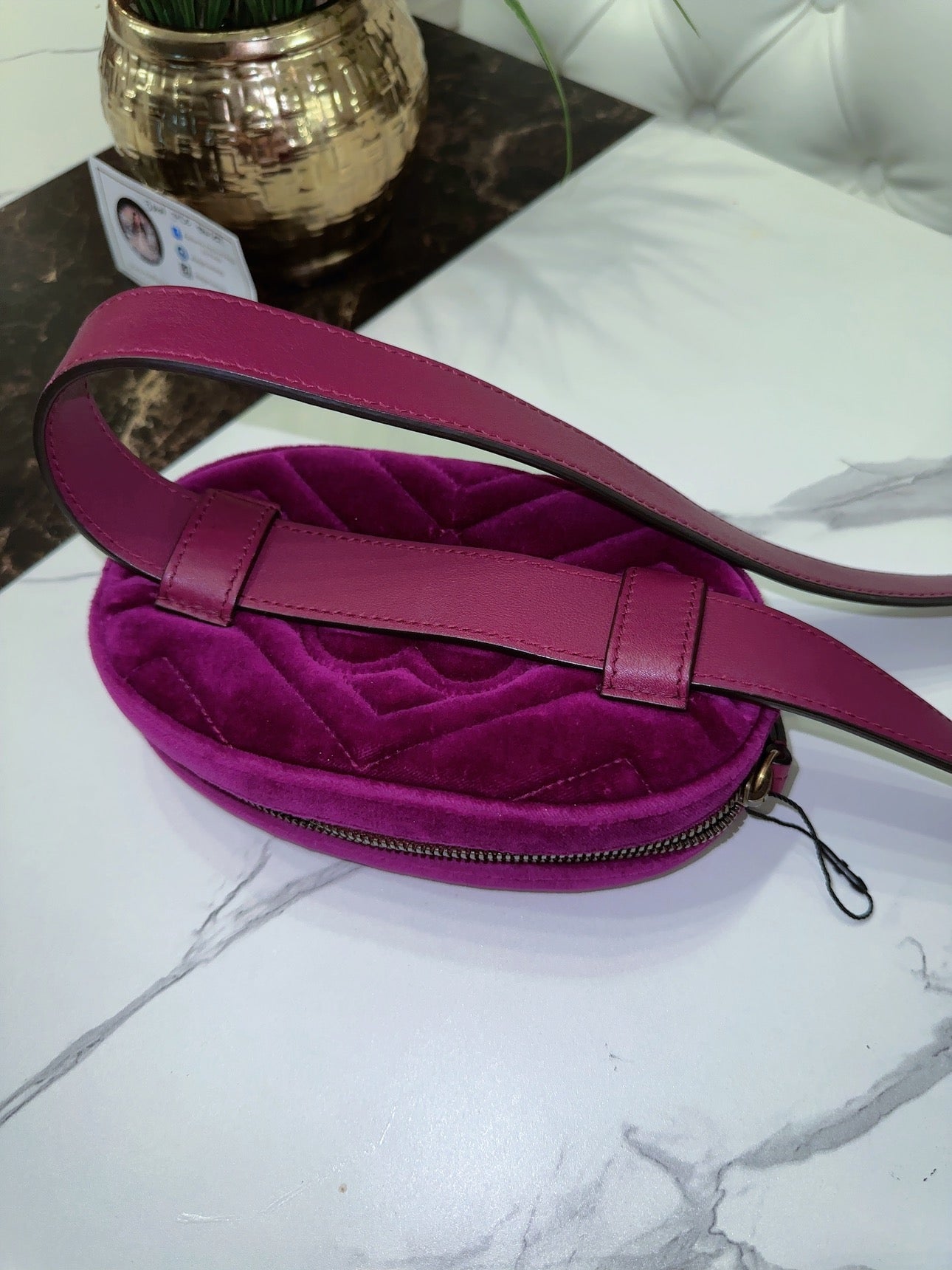 Velvet Marmont belt bag image 8