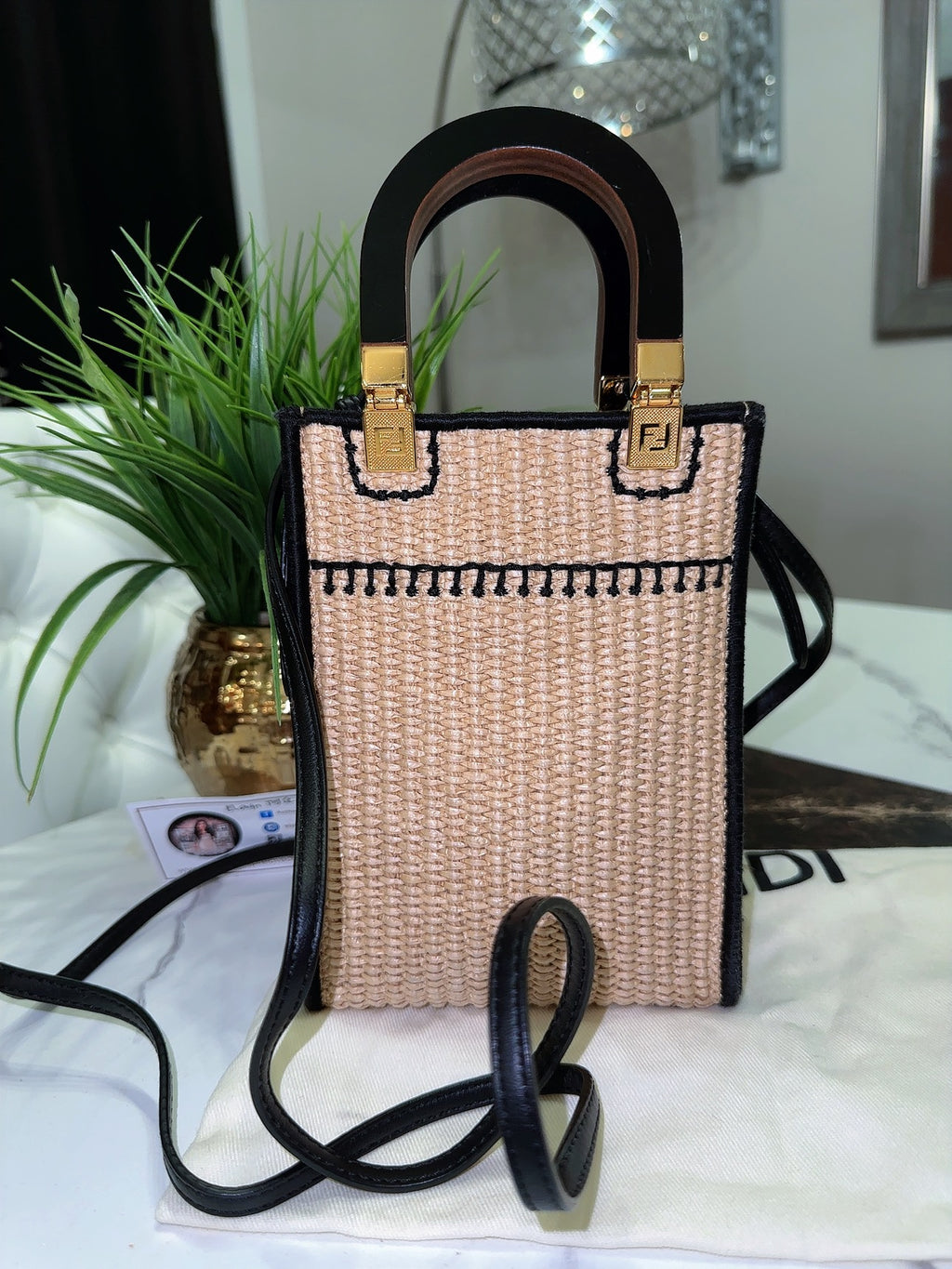 Sunshine Straw tote image 8