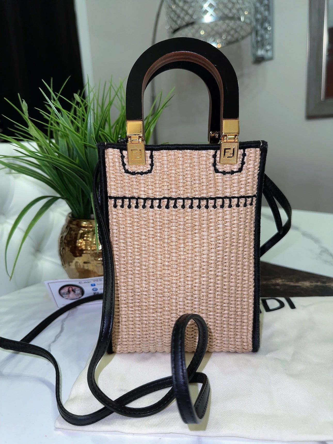 Sunshine Straw tote image 8