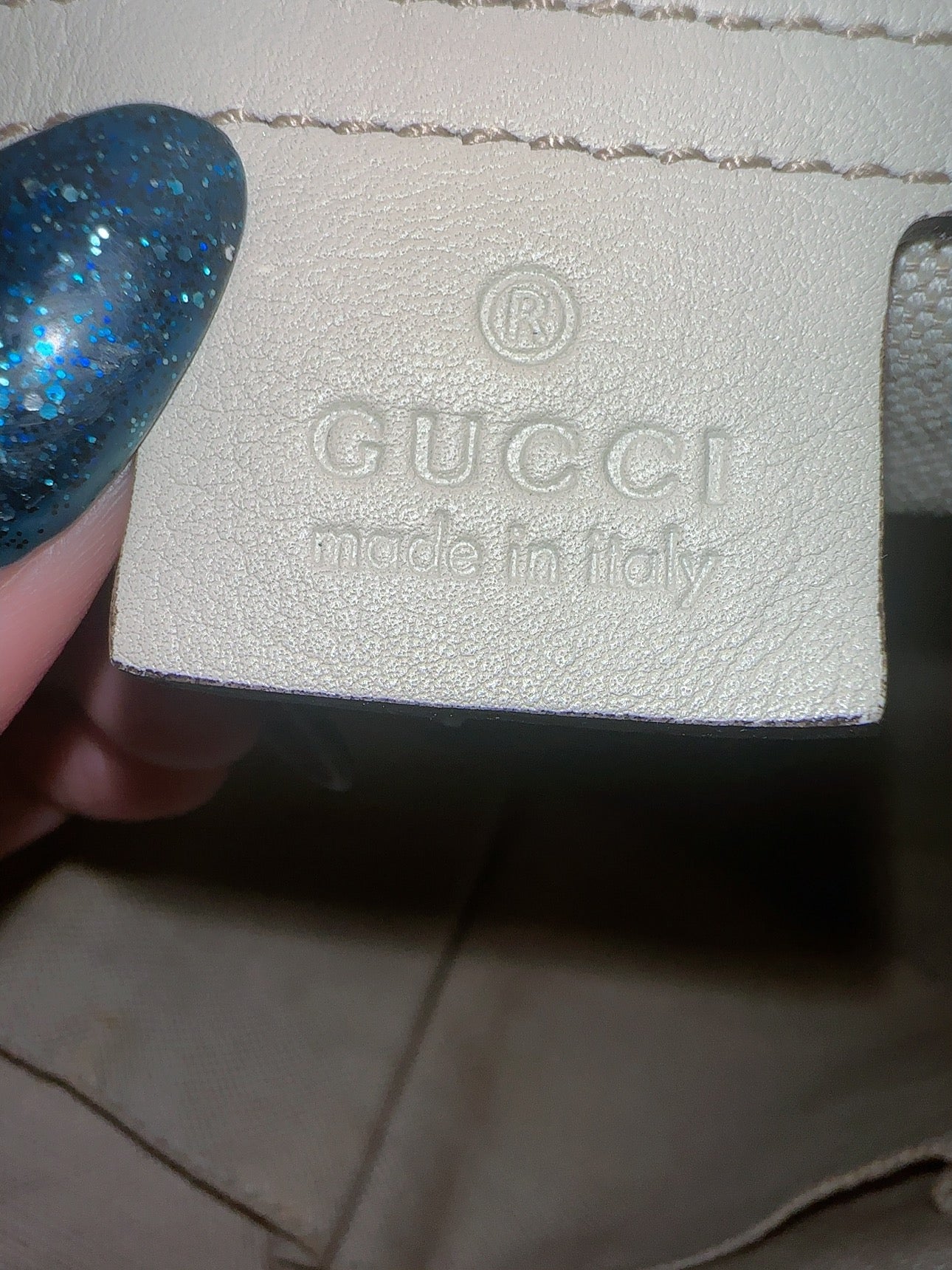 Guccissima Mayfair Top Handle Satchel Off White image 1