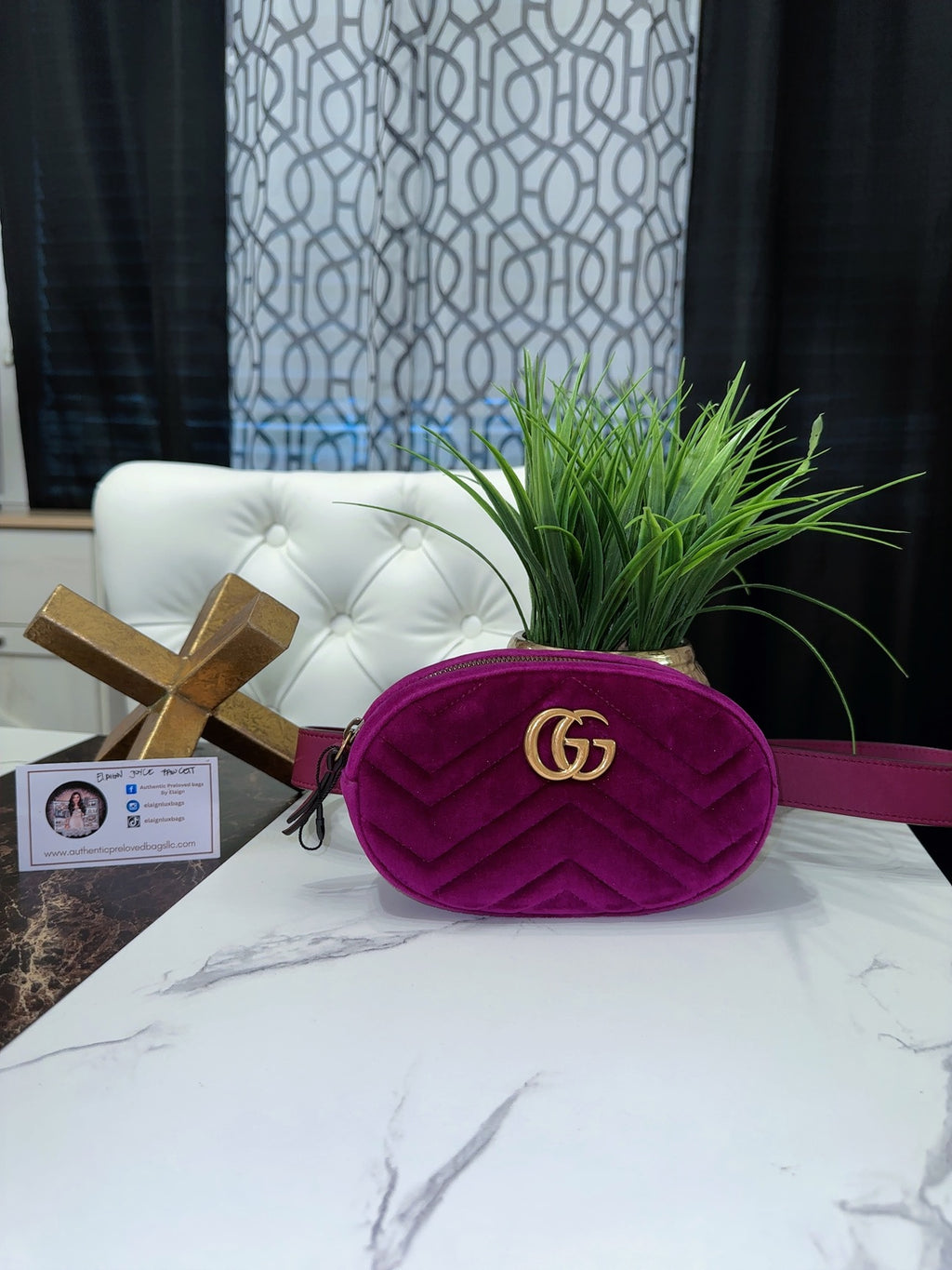 Velvet Marmont belt bag image 0