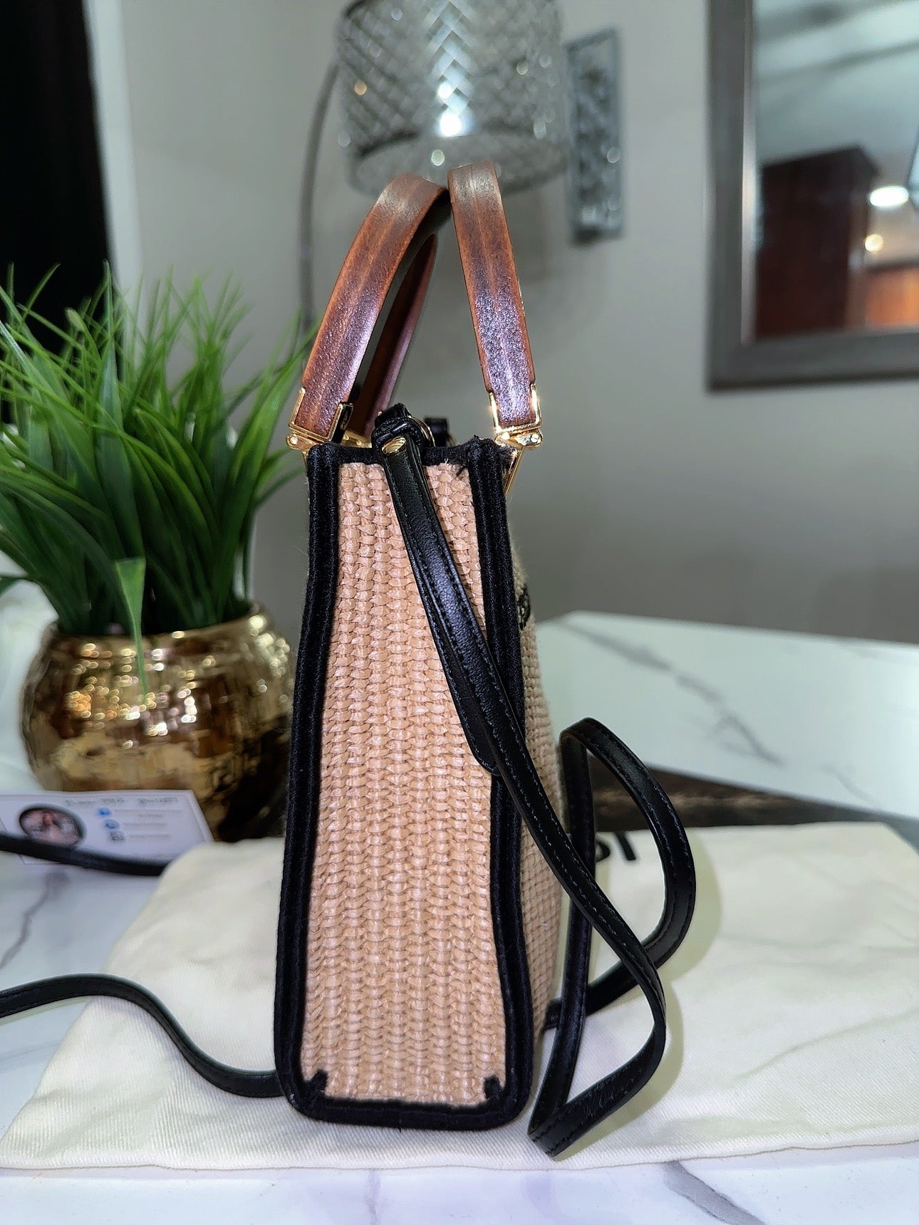 Sunshine Straw tote image 7