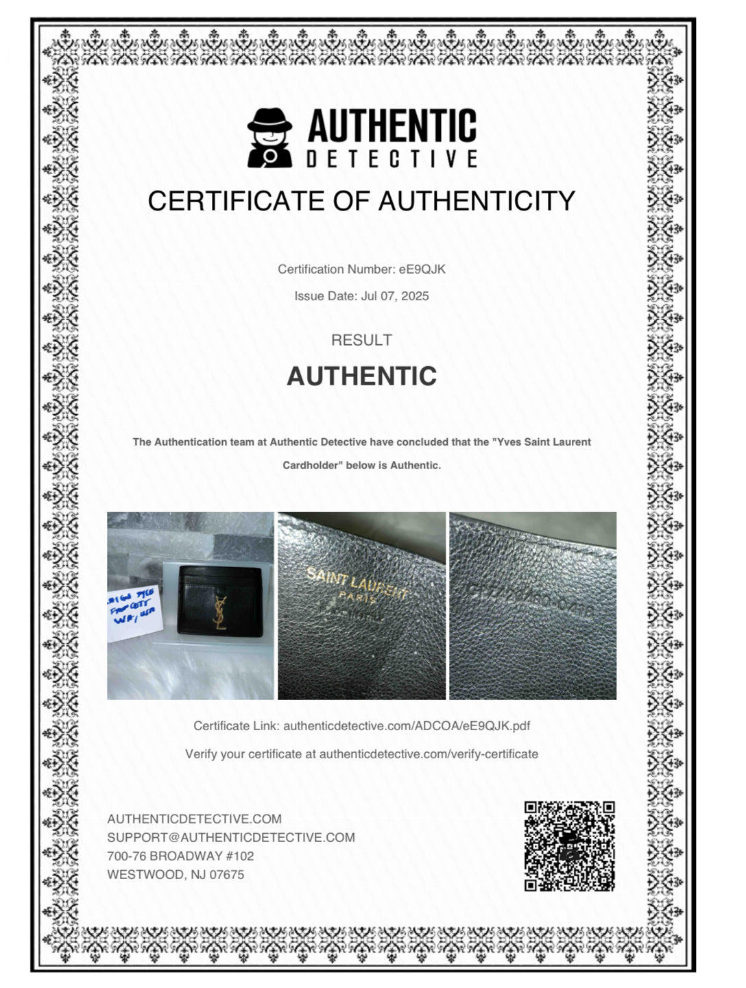 YSL CARD HOLDER image 7