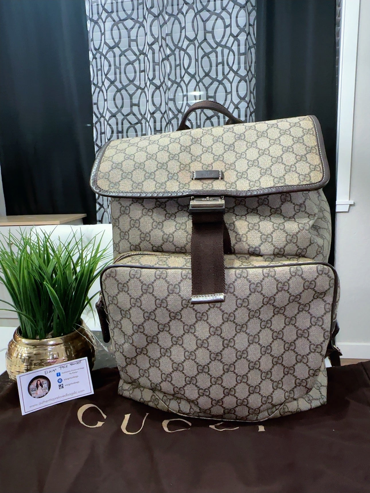 Supreme Monogram backpack with dustbag image 0