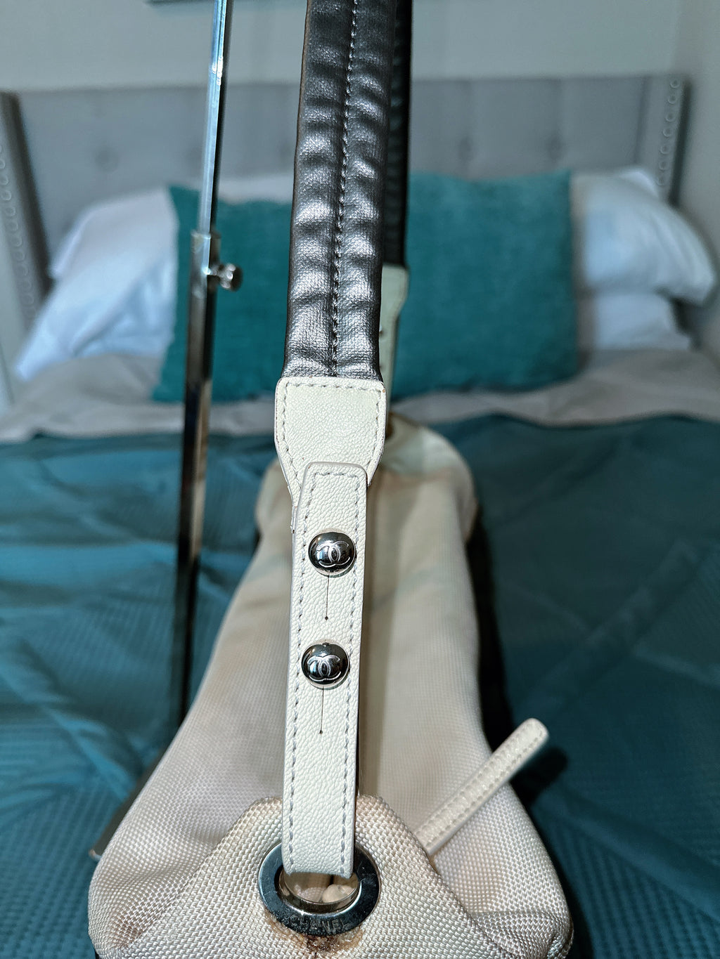 CHANEL PARIS BIARRITZ TRAVEL TOTE BAG image 4