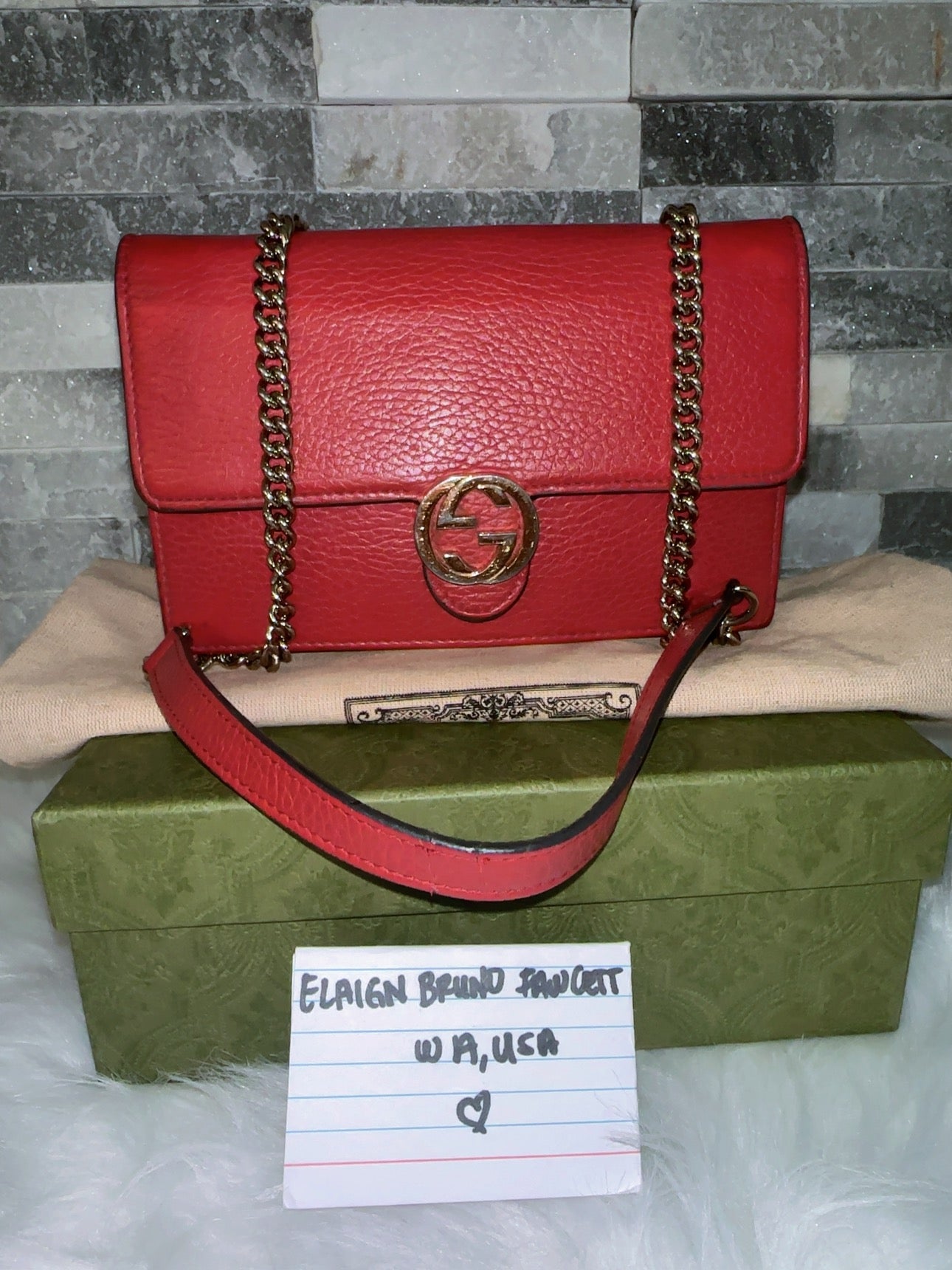 Gucci Interlocking WOC with box and dustbag image 0
